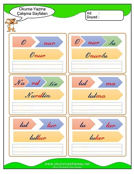 u sesi Grubu Çalışma Sayfaları